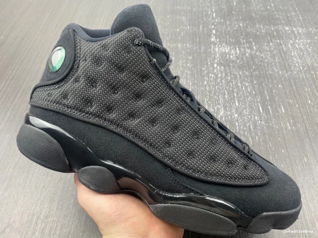 Black Retro Cat Jordan 414571-011 Air 13 0802